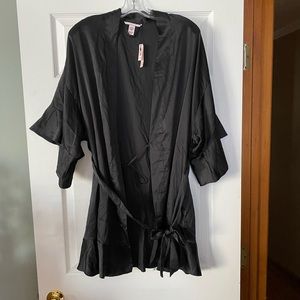 Victoria’s Secret Black Silk Robe